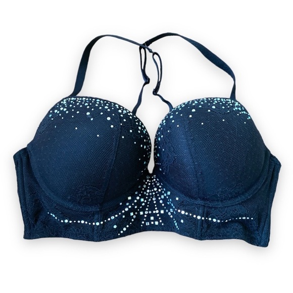 La Senza 36 C super padded rhinestone bra - Picture 3 of 6